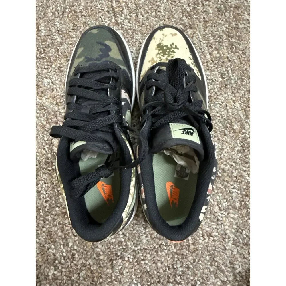 Size 6.5 Y DB1909-001 Nike Dunk Low Camo BB